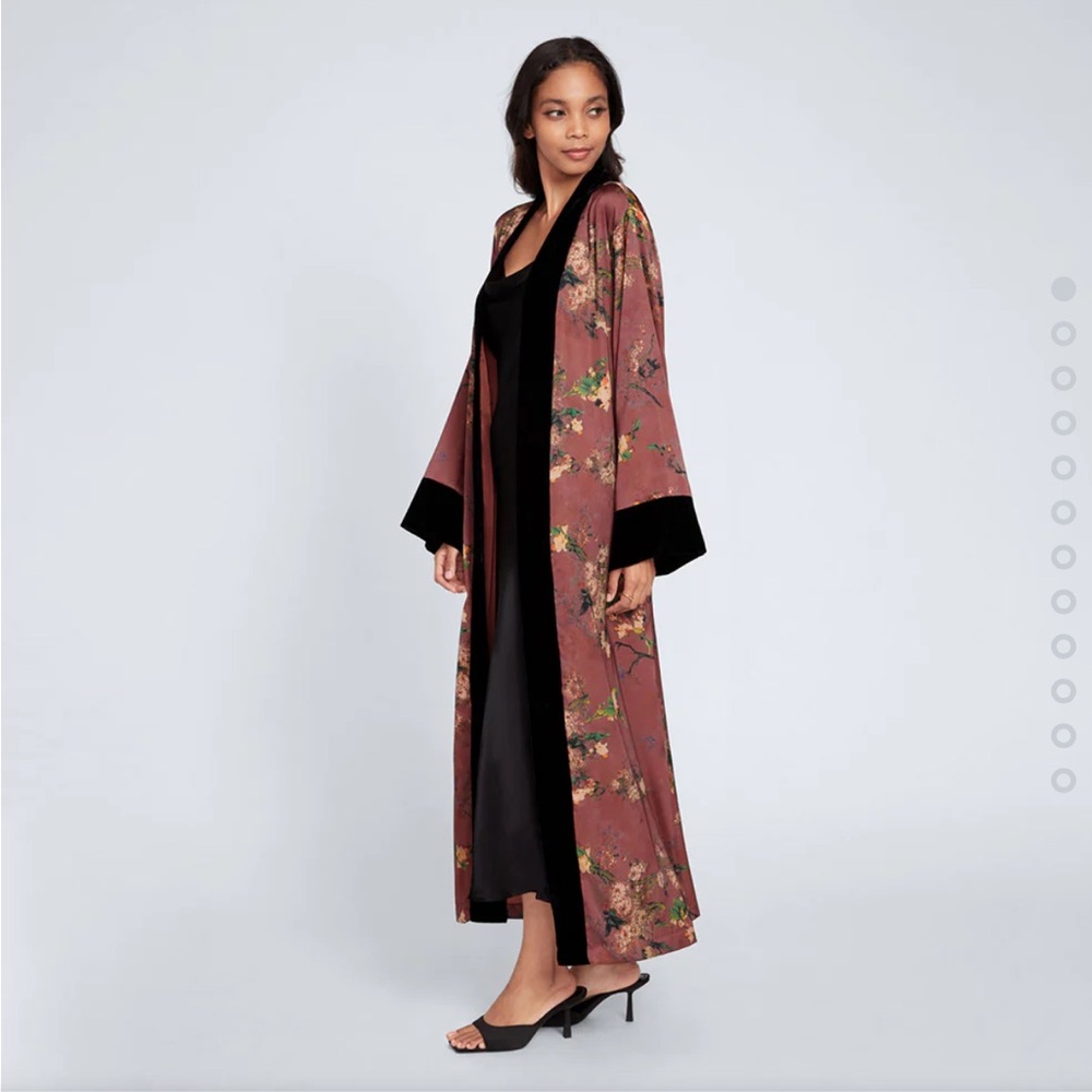 Haruka long kimono wrap - rosewood